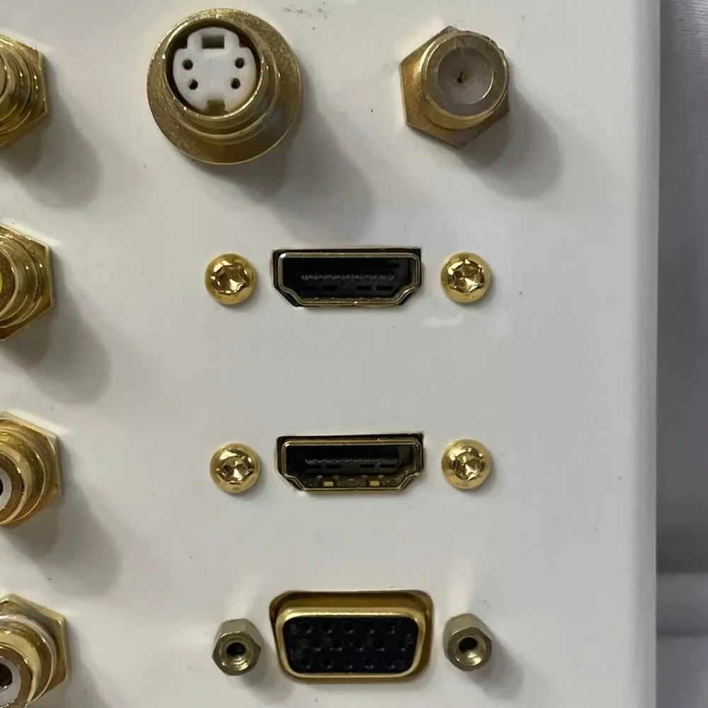 Leviton 2g Wall Plate Audio Video HDMi sVGA Coax s-VIDEO SuperCell Audio
